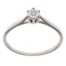 9ct White Gold 0.05ct Brilliant Cut Diamond Solitaire Ring