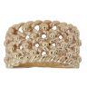 9ct Yellow Gold Four Row Keeper Ring