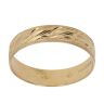 18ct Yellow Gold Patterned Wedding Band 4.7mm