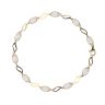 9ct Yellow Gold Created Opal Bracelet 7.5"