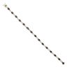 9ct Yellow Gold 0.10ct Diamond And Sapphire Bracelet 7"