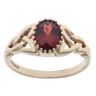 9ct Yellow Gold Garnet Solitaire Ring