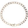 9ct Yellow Gold Square Curb Bracelet 8"