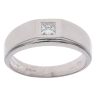 18ct White Gold 0.27ct Diamond Signet Ring