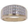 14ct Yellow Gold 1.00ct Princess Cut Diamond Fancy Ring