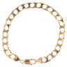 9ct Yellow Gold Square Curb Bracelet 8.5"