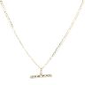 9ct Yellow Gold 0.01ct Diamond Mum Pendant And Chain 18"