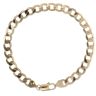 9ct Yellow Gold Curb Bracelet 9"