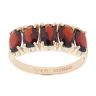 9ct Yellow Gold Garnet Five Stone Ring