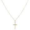 9ct Yellow Gold Cross Pendant and Chain 18"