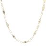14ct Yellow and White Gold Greek Key Fancy Chain 18"