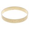 9ct Yellow Gold Patterned Zigzag Bangle