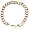 9ct Yellow Gold Curb Bracelet 7"