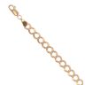 9ct Yellow Gold Diamond Cut Curb Bracelet 7.5"