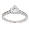Platinum 0.82ct Brilliant Cut Diamond Solitaire Ring