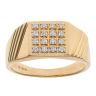 18ct Yellow Gold 0.25ct Brilliant Cut Diamond Signet Ring
