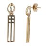 9ct Yellow Gold Rennie Mac Drop Earrings