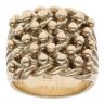 9ct Yellow Gold Five Row Keeper Ring