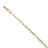 18ct Yellow Gold Cubic Zirconia Bracelet 7"