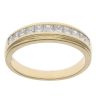 18ct Yellow Gold 0.45ct Princess Cut Diamond Half Eternity Ring