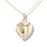 9ct Yellow Gold Heart Locket And 16" Chain