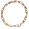 9ct Rose Gold Fancy Knots Bracelet 8.5"