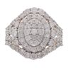 9ct Yellow Gold 2.00ct Diamond Cluster Ring