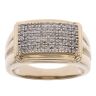 9ct Yellow Gold 0.50ct Diamond Signet Ring