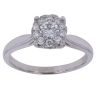 18ct White Gold 0.50ct Brilliant Cut Diamond Cluster Ring
