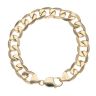 9ct Yellow Gold Curb Bracelet 8"