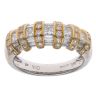 18ct Yellow and White Gold 1.20ct Brilliant, Princess and Baguette Cut Diamond Fancy Ring