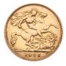 1925 George V Large Head South Africa Half Sovereign Coin