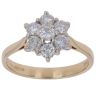 18ct Yellow Gold 1.00ct Brilliant Cut Diamond Cluster Ring