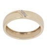 9ct Yellow Gold 0.01ct Brilliant Cut Diamond Signet Ring