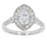 18ct White Gold Est 1.19cts Diamond Marquise Cluster Ring by Anya Belle