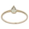 9ct Yellow Gold Prasiolite Single Stone Ring