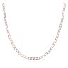 9ct Yellow And White Gold Fancy Chain 24"