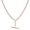 9ct Rose Gold Albert T-Bar Chain 18"