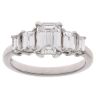 18ct White Gold Moissanite Ring