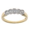 18ct Yellow Gold 0.50ct Brilliant Cut Diamond Five Stone Ring