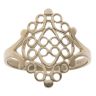 9ct Yellow Gold Patterned Filigree Fancy Ring