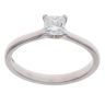 Platinum 0.50ct Princess Cut Diamond Solitaire Ring