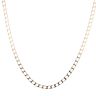 9ct Yellow Gold Square Curb Chain 20"