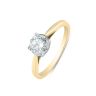 18ct Yellow Gold 1.00ct Brilliant Lab Grown Diamond Solitaire Ring G VS And