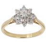 18ct Yellow Gold 0.50ct Brilliant Cut Diamond Cluster Ring