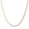 9ct Yellow Gold Square Curb Chain 20"