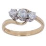 18ct Yellow Gold 0.60ct Brilliant Cut Diamond Trilogy Ring