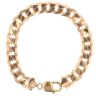 9ct Yellow Gold Curb Bracelet 8"