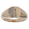 9ct Yellow Gold 0.15ct Brilliant Cut Diamond Cut Heart Ring