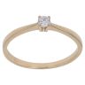 18ct Yellow Gold 0.10ct Brilliant Cut Diamond Solitaire Ring